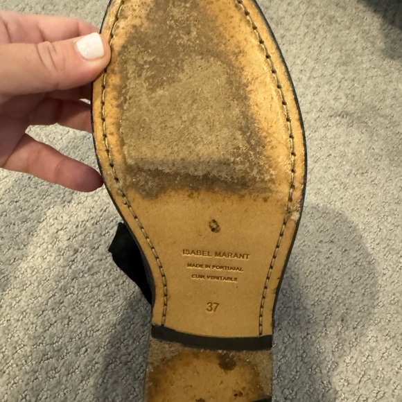 Isabel Marant black suede boots 37 - Picture 7 of 10